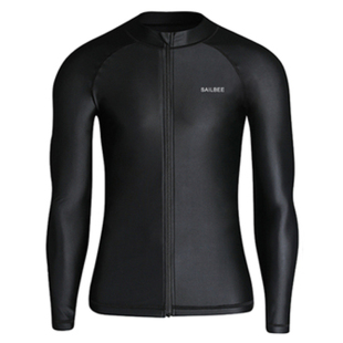 泳衣男士浮潜水服全身沙滩防晒冲浪服漂流泳装长袖上衣水母衣套装