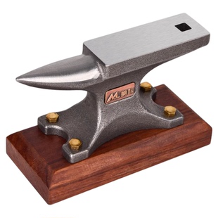 美科小砧子手工DIY迷你台砧工匠艺术摆件钳工银匠砧台老铁砧台钳