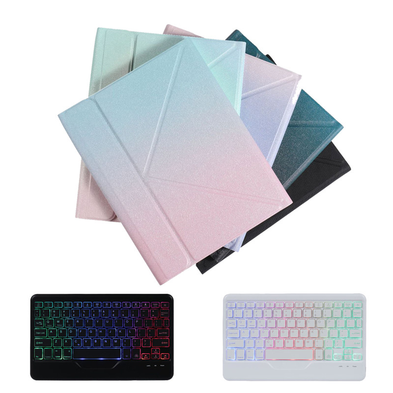 适用苹果iPad 11/10代平板保护套Air 11/6/5/4/3蓝牙背光键盘套pro11/10.5寸磁吸A16支架皮