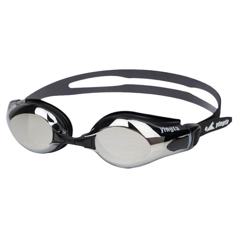 英发泳镜 高清防水防雾游泳镜 男女士大框训练游泳眼镜电镀膜泳镜