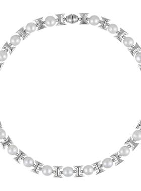 HERBE合璧 HI守护柱项链串珠颈链 珍珠绿玛瑙材质