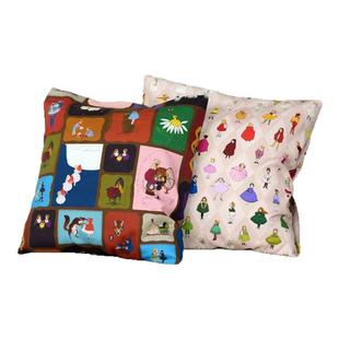 日本进口仓桥牛津棉面料名师布滑稽王国卡通可爱舒适柔软手工布料