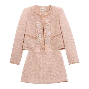 芭依璐2026春季新款时尚套秋小香风外套小个子两件套短裙子女秋