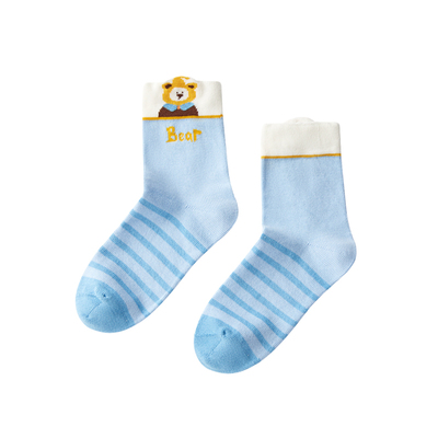 【1双装】全棉时代女童袜子儿童袜子男童抗菌婴儿袜子宝宝纯棉袜