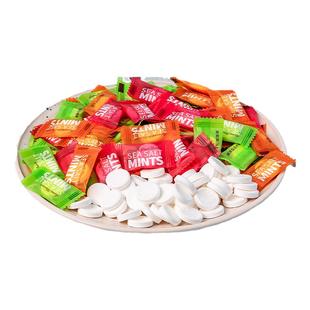 糖田米田海盐无糖薄荷糖圈圈糖强劲清爽清凉压片糖散装糖果混合