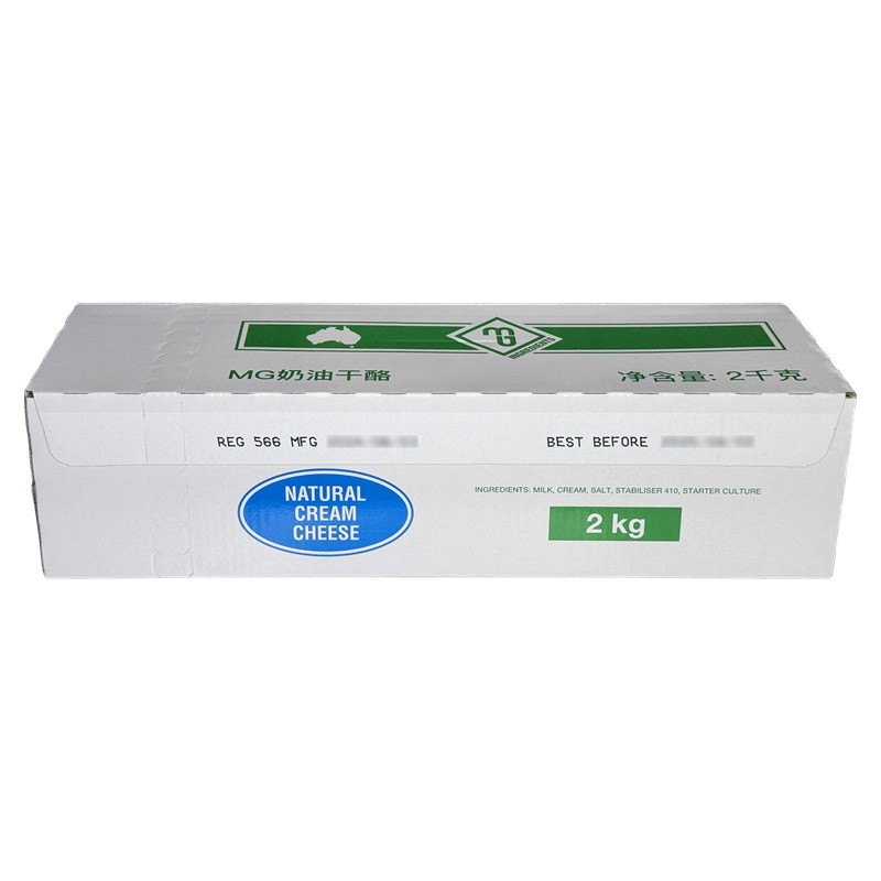澳洲进口MG奶油奶酪2kg CreamCheese MG奶油芝士2KG慕斯蛋糕奶盖