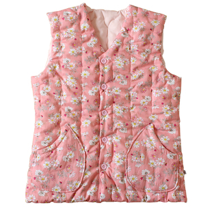 手工纯棉花秋冬季女士马甲保暖加厚修身成人外穿背心马夹棉衣棉服