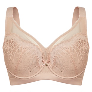 古今内衣女透气小胸聚拢网纱蕾丝文胸防下垂舒适透气