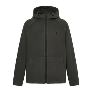 POLOWALK男装卫衣2025秋季新品商务立领通勤休闲男式开衫连帽外套