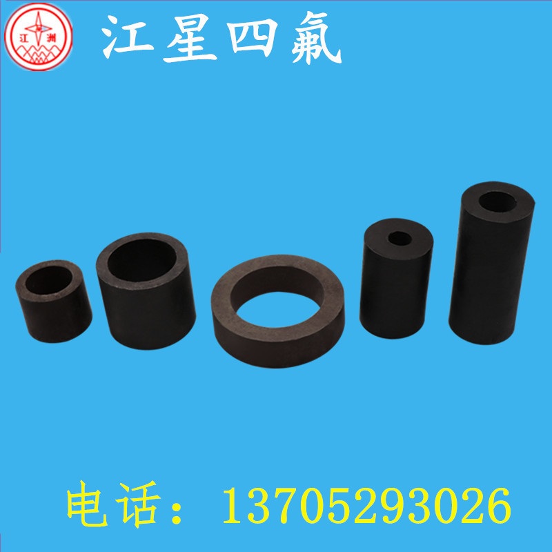 现货铁氟龙ptfe空心棒四氟套管 耐高温耐磨黑色聚四氟乙烯管