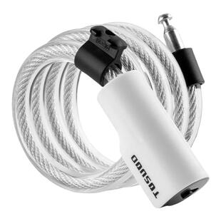 塔斯队长自行车锁便携山地车公路车专用防盗锁电动车钢缆锁钥匙款