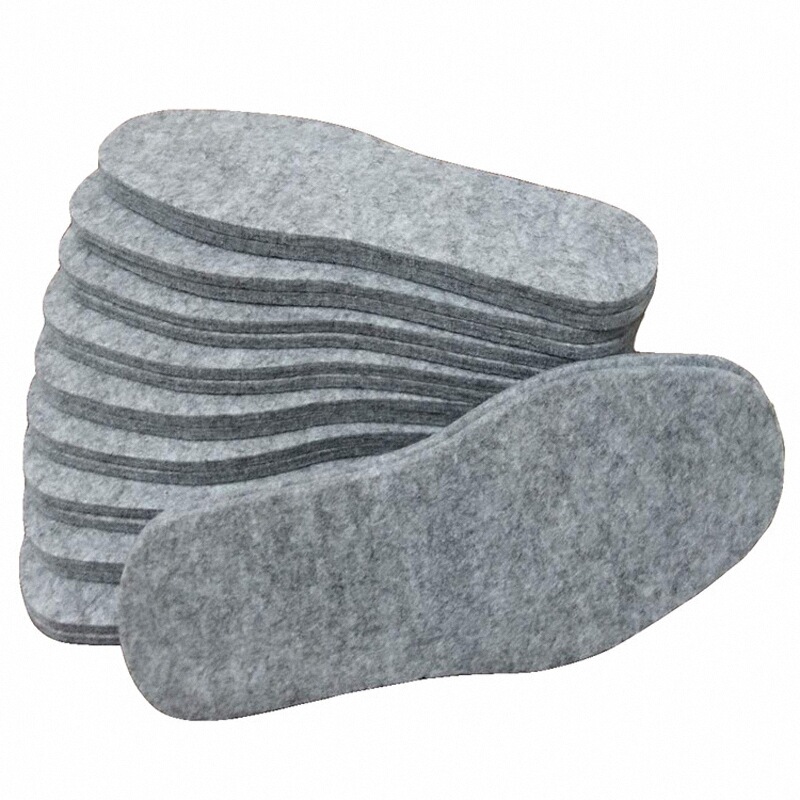 5mm加厚羊毛毡鞋垫男女保暖吸汗柔软舒适抗菌除臭四季通用