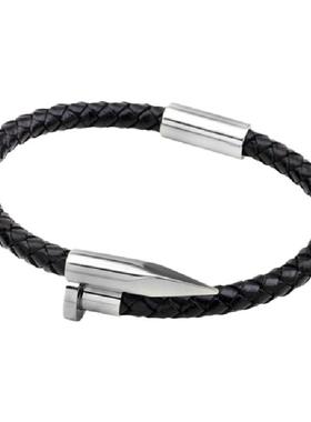 欧美风钉子黑色男士百搭手表配饰