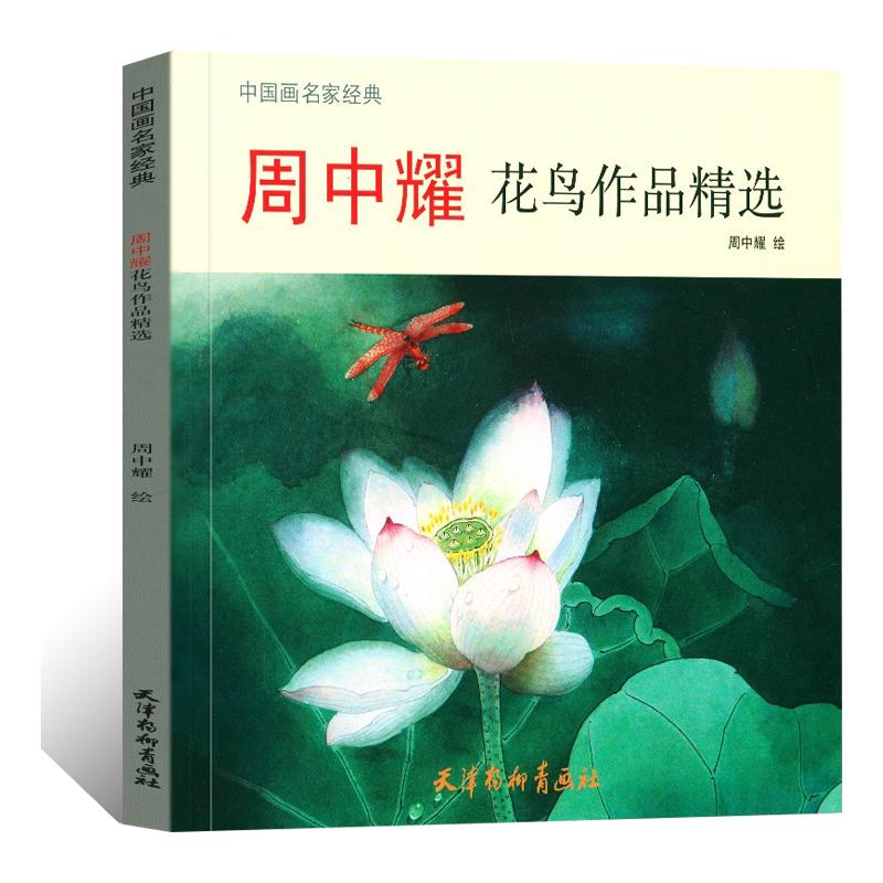 中国画名家经典 周中耀花鸟作品精选 工笔花鸟画绘画临摹画册画稿 国画初学者基础入门教材技法花鸟画作品临摹范本 艺术鉴赏画集