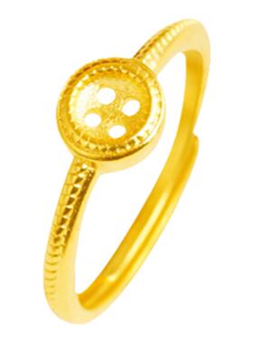 沙金开口可调节戒指女时尚个性