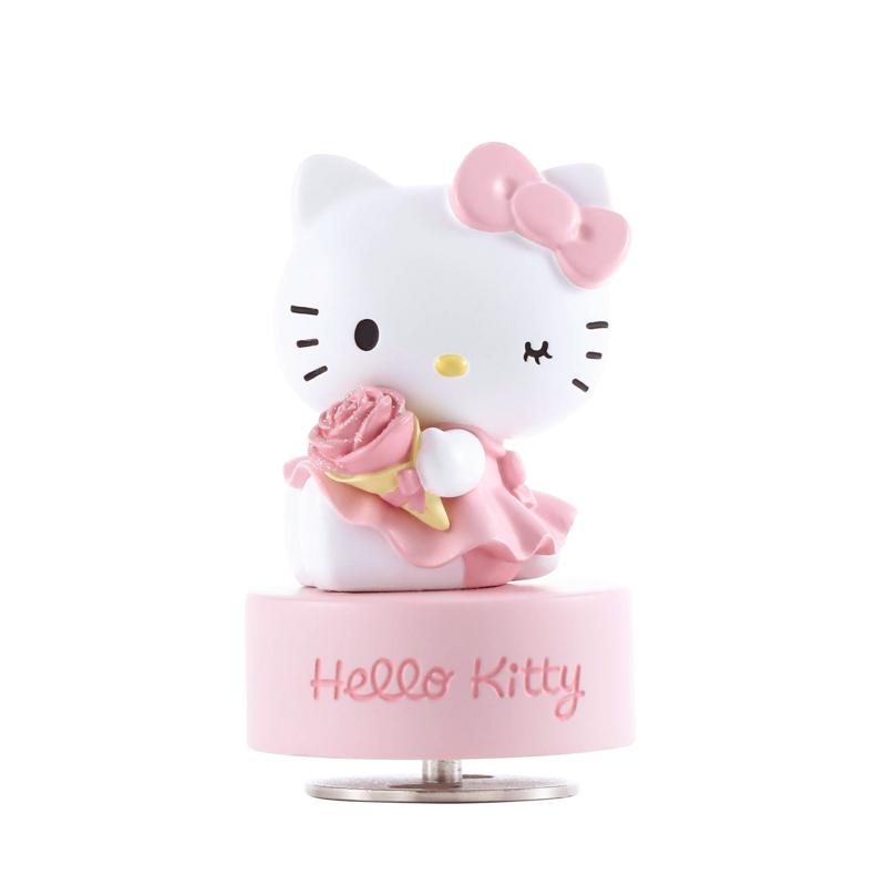 JARLL赞尔HelloKitty旋转音乐盒可爱疗愈八音盒送同学纪念礼物