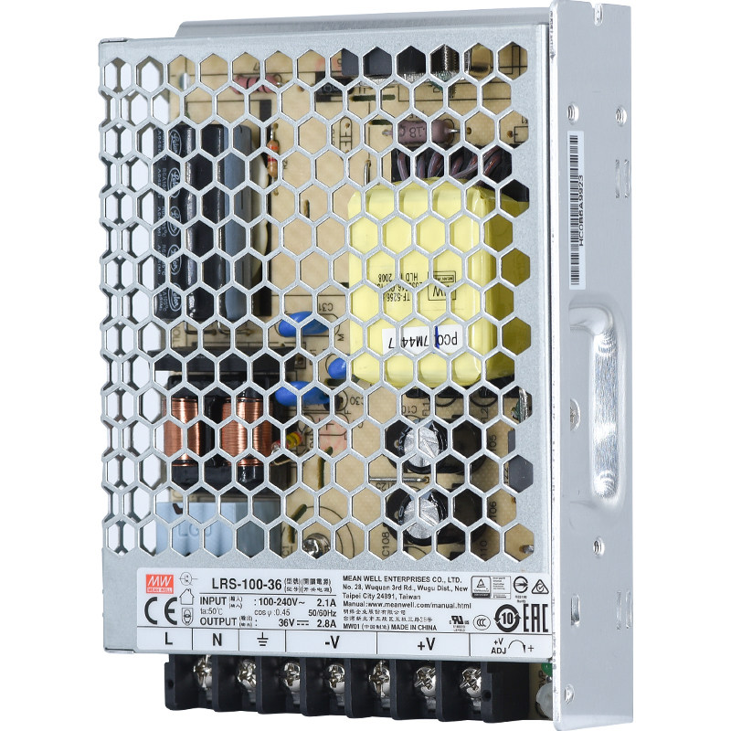 LRS-100-36明纬开关电源220转36V工业直流2.8A照明变压器LED灯带