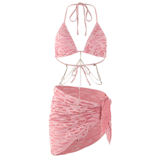 breezeholiday分体泳衣女三件套2025新款性感显瘦聚拢度假比基尼