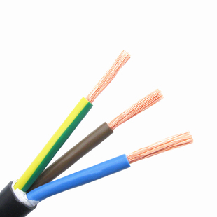 正泰电线电缆RVV3x4平方软护套线全铜国标三芯电源线空调线零散剪