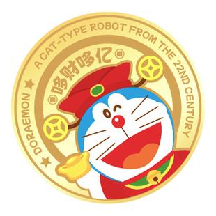 【哆啦A梦正版授权】黄金手机贴足金999金片贴纸diy手机壳装饰金箔贴片新年礼品马年创意礼物送男女发财暴富