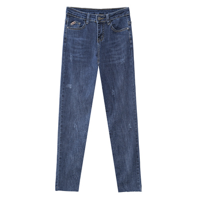 加绒紧身牛仔裤2025年新款铅笔裤