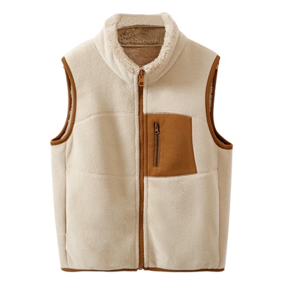 男童摇粒绒马甲儿童保暖背心加厚