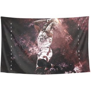 DeRozan德罗赞篮球球星球馆店铺宿舍海报挂布门帘装饰画背景墙布