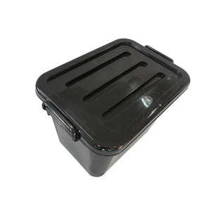 工业喷雾风扇水箱黑色整理箱杂物塑料收纳箱加厚加高餐具箱可定制