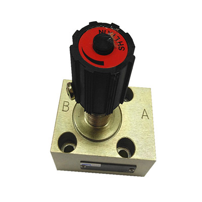 单向节流阀液压板式调节流量调节