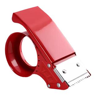 得力封箱器6CM胶布透明胶带切割器大号物流打包器胶带机加厚金属