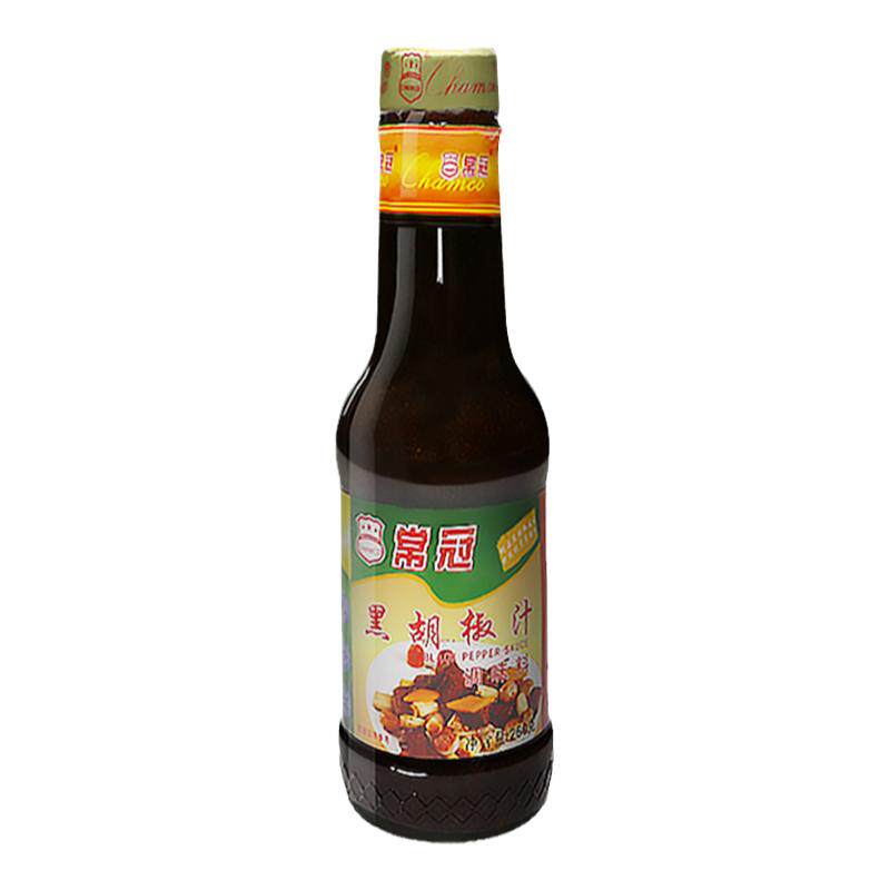 常冠黑胡椒汁260g家用浓缩黑椒汁低脂意大利面酱牛排酱烤肉酱拌饭