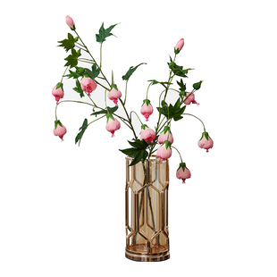 满庭芳金铃花仿真花家居装饰摆设假花客厅花束餐桌高品质花艺摆件