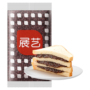 展艺紫米馅500g烘焙面包即食夹心馅料专用面包吐司血糯米奶茶原料