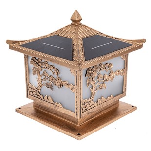 太阳能柱头灯接电款室外围墙灯别墅大门口两侧户外防水庭院柱子灯