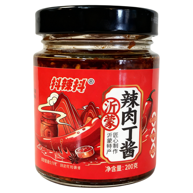 抖辣抖猪肉辣肉丁酱200g瓶香辣味