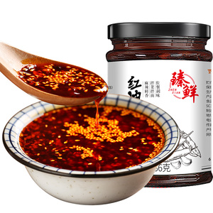 臻鲜四川麻辣油泼辣子川味油泼辣子辣椒油凉拌菜调料辣椒酱川菜辣