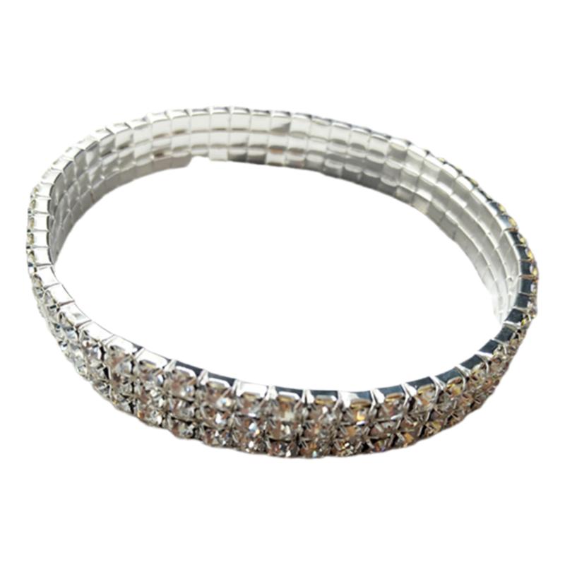 欧美时尚网红闪亮水钻爪链弹力脚链女 高跟鞋脚镯配饰性感脚踝链