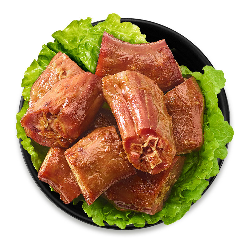来伊份风味鸭脖500g香辣卤味即食鸭肉下午茶办公休闲小零食来一份