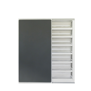 轩彩钢制图书馆书架专用磁性黑板推拉门儿童涂鸦练字书写白板黑板