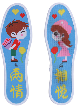 十字绣鞋垫七层棉布2025年新款