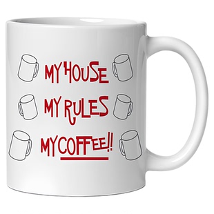 利刃出鞘杯子MyHouseMyRUles创意喝水杯子马克杯咖啡杯水杯陶瓷杯