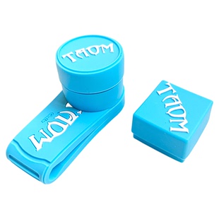 台球巧粉夹圆形强磁巧克粉夹硅胶方形巧粉保护套静音磁吸巧克夹子