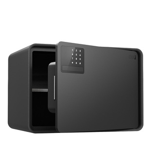 得力保险箱家用防盗保险柜保管箱小型指纹密码自动开门保管箱20/25cm家用防盗密码钥匙保险箱全钢箱体首饰