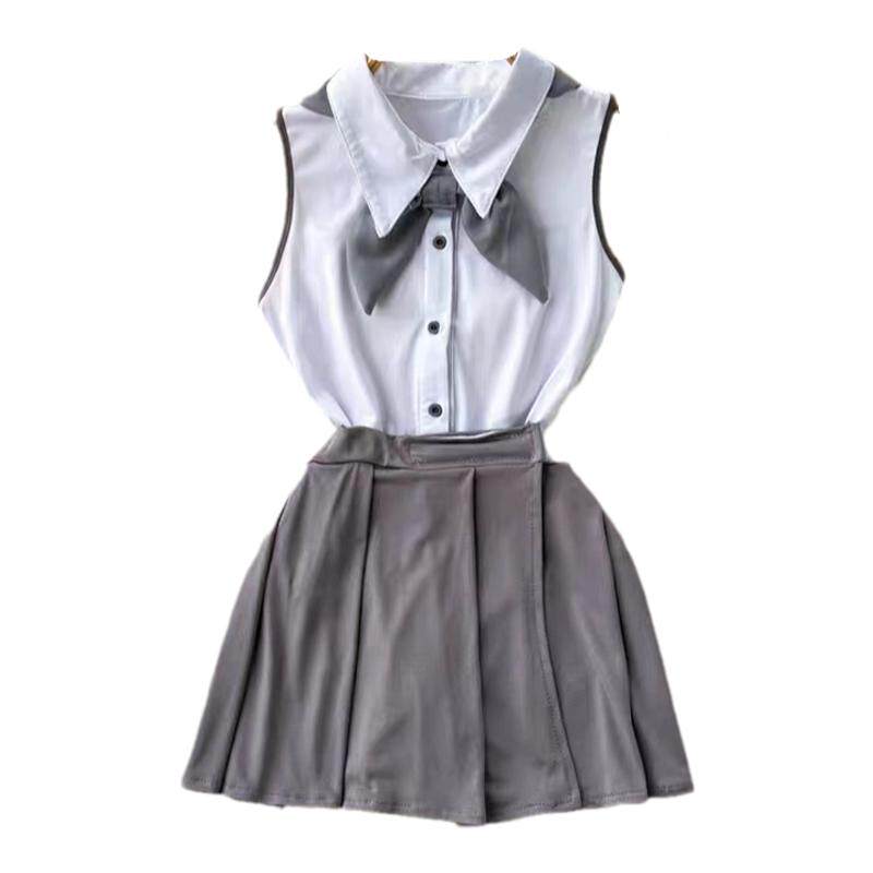 性感学院风水手服连体衣套装
