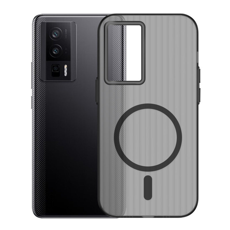 适用于红米K60瓦楞冰雾磁吸壳
