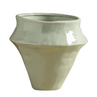 现代简约陶瓷花盆家用创意异形轻奢桌面多肉蝴蝶兰流泉枫专用花器