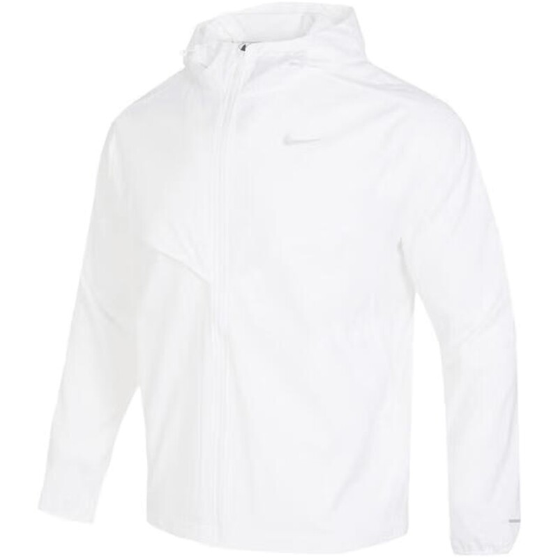 NIKE耐克男子白色训练跑步运动连帽夹克外套FB7541-100