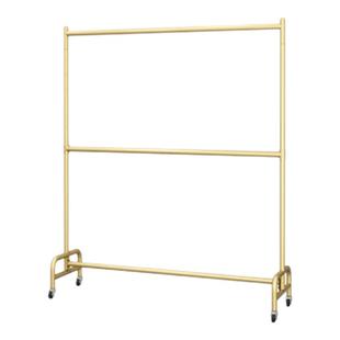 服装店衣架展示架双层服装架子双杆童装男女装店货架升降架落地式