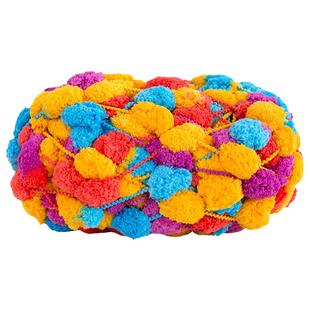 雪球大毛毛球球线编织盖毯汽车坐垫脚垫毛线团手工编织diy手编