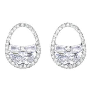 abyb新款圆满耳钉轻奢小众耳饰女高级感独特耳环百搭饰品生日礼物